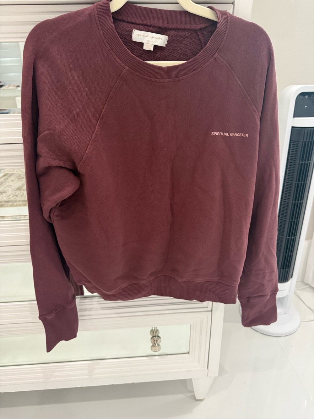 Spiritual Gangster Burgundy Crewneck Sweatshirt - Picture 4 of 5